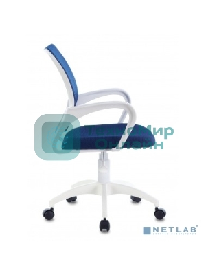 Кресло Бюрократ CH-W695NLT TW-05N TW-10N темно-синий, сетка/ткань, 120 кг, механизм качания