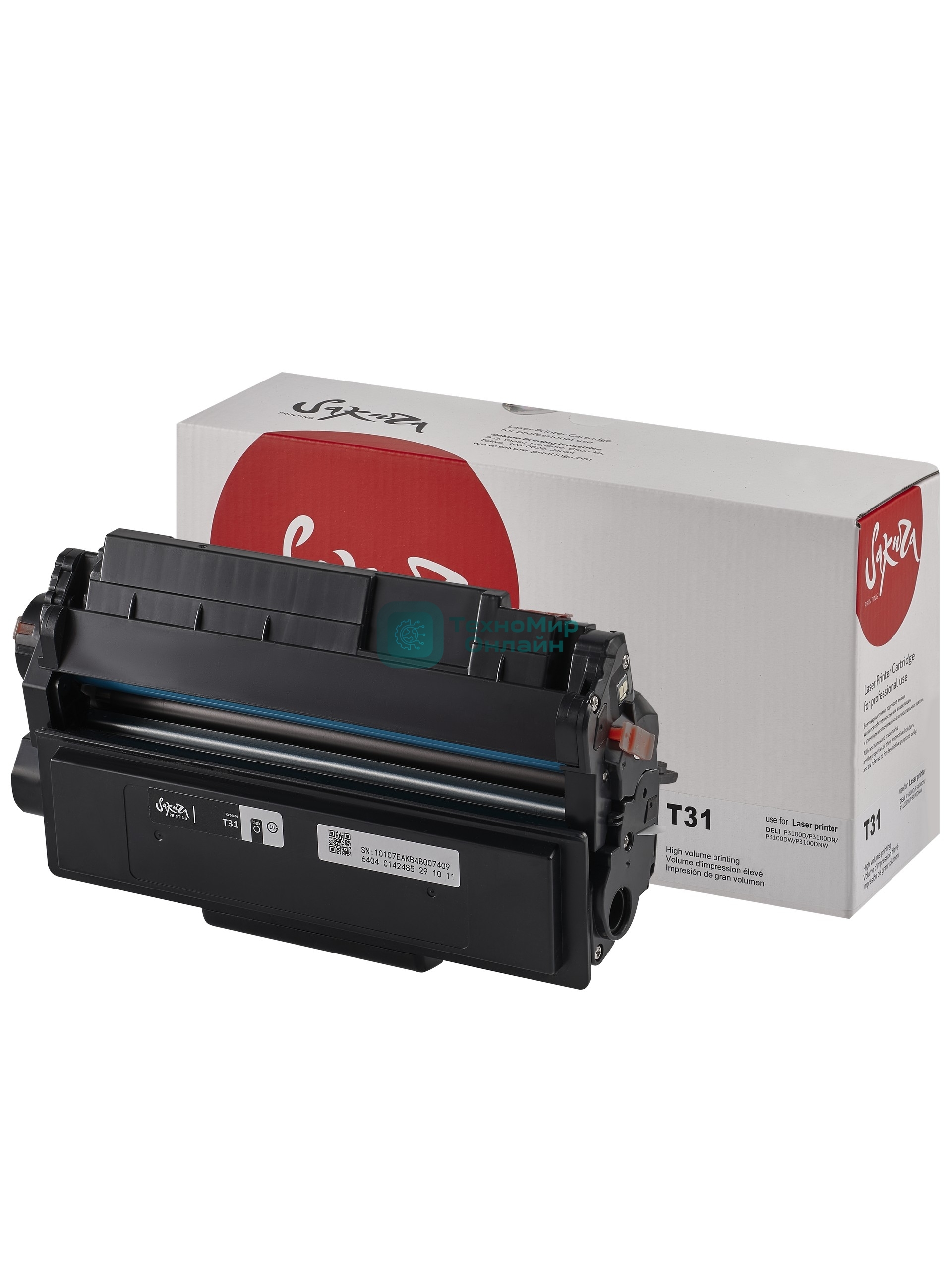 Картридж лазерный Sakura T31 для Deli P3100/M3100, черный, 3500к.