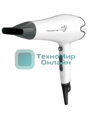 Фен Rowenta Pure Collection Motion Dry CV5708F0 белый/серый, 2200 Вт
