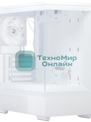 Компьютерный корпус ZALMAN P10, MATX, белый, WINDOW, 2x3.5