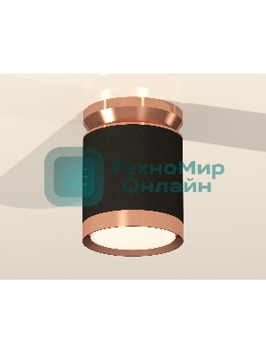 Светильник Ambrella Light XS8142035 SBK/PPG черный песок/золото розовое полированное GX53 (N8912, C8142, N8126)