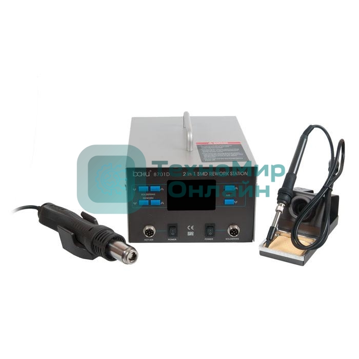 Паяльная станция BAKU ba-8701D термовоздушная, 2 в 1