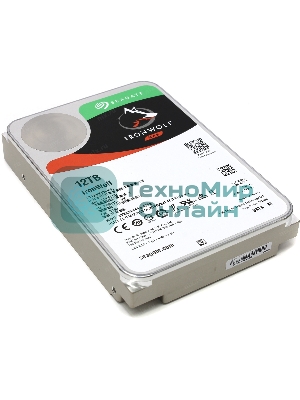 Жесткий диск Seagate Ironwolf ST12000VN0008, 12Tb SATA 6.0Gb/s, 7200 rpm, 256mb buffer, 3.5