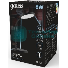 Светильник Gauss GT5032 настольный на подставке черный 8Вт