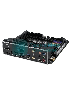Материнская плата ASUS ROG STRIX B760-I GAMING WIFI, LGA 1700, Intel B760, 2xDDR5, 4xSATA, 2xM.2, 1xPCIe 5.0 x16, 1xHDMI, 1xDP, 1x 2.5Gb LAN, 3xUSB-A 2.0, 3xUSB-A 3.2 Gen 1, 1xUSB-C 3.2 Gen 1, 1xUSB-C 3.2 Gen 2x2, 5x3.5 мм, 7.1, Mini-ITX