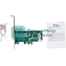 Сетевой адаптер Сетевой адаптер PCI-E, Intel I210, 1x1000Base-X SFP