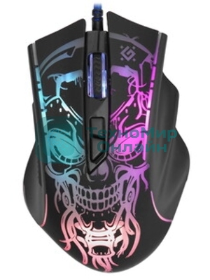 Мышь проводная Defender Bulletstorm GM-928 черный, 7200 dpi, USB, кнопки - 7
