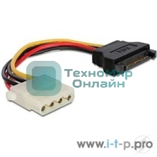 Кабель питания SATA Cablexpert CC-SATA-PS-M, 15 см, sata 15pin/molex 4pin, пакет