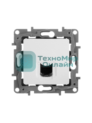 Монтажное оборудование Розетка кат.6 UTP, белая, RJ45 разъем, ETIKA LEG-672253