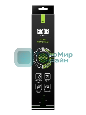Коврик для мыши Cactus Skytrek черный 900x400x3мм