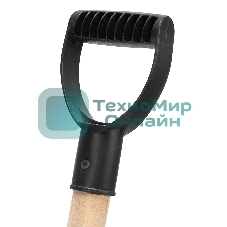 Лопата для уборки снега Sparta полипропиленовая, 275х365х870 мм, деревянный черенок,