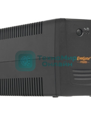 Источник бесперебойного питания ExeGate Power NB-450.LED.AVR.2SH (450VA/270W, LED, AVR, 2*Schuko, батарея 12V 4.5Ah, черный)