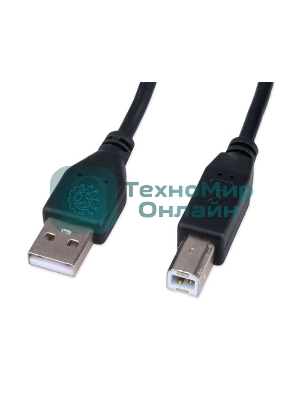 Кабель USB2.0 Pro Cablexpert CCP-mUSB2-AMBM-1M, AM/microBM 5P, 1м, экран, черный, пакет
