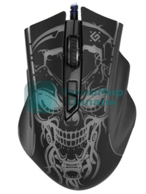 Мышь проводная Defender Bulletstorm GM-928 черный, 7200 dpi, USB, кнопки - 7