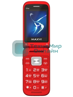 Мобильный телефон Maxvi E5 up красный