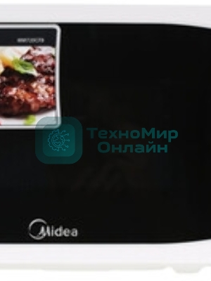 Микроволновая печь Midea MM720CFB белый, 20 л, 700 Вт, переключатели - поворотный механизм