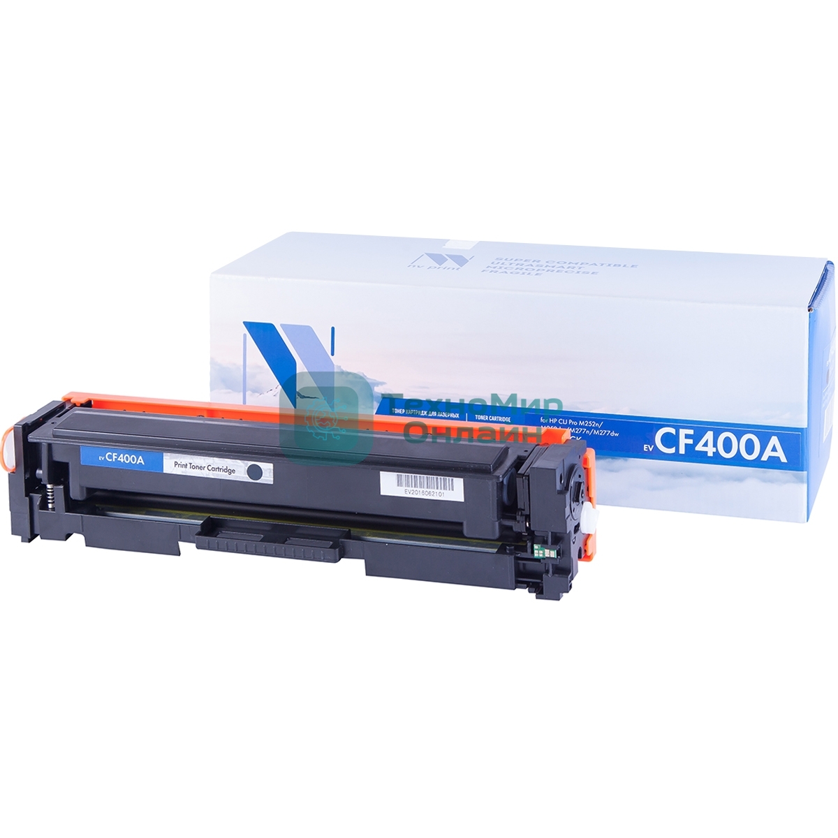 Картридж лазерный NVPrint совместимый HP Laser Jet Pro M252, MFP M277 CF400A Black (1500k)