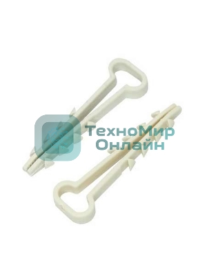 Дюбель-хомут нейлоновый прямоугольный PROconnect 5-10 мм, белый, упаковка 100 шт.