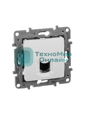 Монтажное оборудование Розетка кат.6 UTP, белая, RJ45 разъем, ETIKA LEG-672253