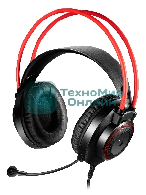 Гарнитура Bloody G200S чёрный/красный, проводная, подсветка