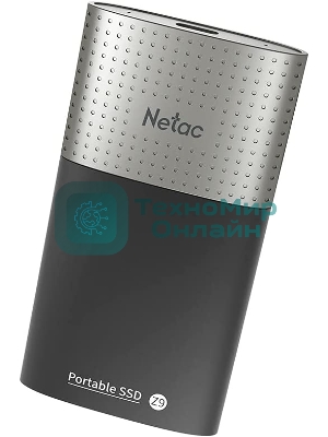 Внешний SSD Netac Z9, 500 Gb, USB 3.2 Gen 2 Type-C, R/W 550/480, черный