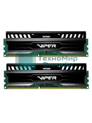 Оперативная память Patriot Viper 3, DDR3, 16GB (2x8 GB), 1866 MHz, CL10, DIMM, радиатор, черный