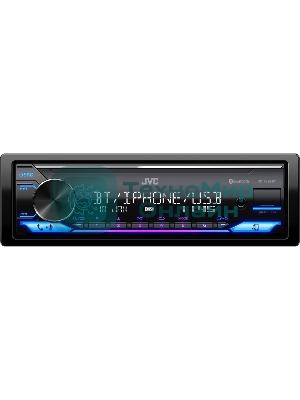 Автомагнитола JVC KD-X482BT, 1 DIN, Bluetooth, USB Type-A, AUX, съёмная панель