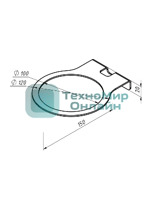 Кронштейн для колонок Rexant настенный, белый
