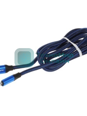 Кабель Maxvi MCm-02L blue, USB-A - Lightning, 2A, магнитный разъем, LED ток макс. нагрузки 2А, макс. напряжение 5V; стандарт USB 2.0; длина 1.5м, нейлоновая оплетка, съемный магнитный коннектор, LED подсветка, синий