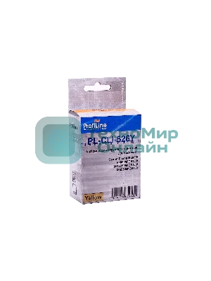 Картридж струйный ProfiLine PL-CLI-526Y с чипом для принтеров Canon Pixma IP4850/MG5150/MG5250/MG6150/MG8150 Yellow водн