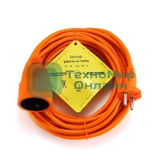 Удлинитель в бухте PowerCube 10А/2,2 кВт, 1 розетка, 10 м, оранжевый