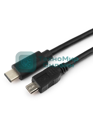 Кабель Cablexpert CCP-USB2-mBMCM-10 USB2.0 microBM/USB3.1TypeC, 3м, 