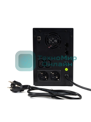 Источник бесперебойного питания SKAT-UPS 3000/1800 1800 Вт, с АКБ 9 А·ч 4 шт, меандр. стабилизация напряжения