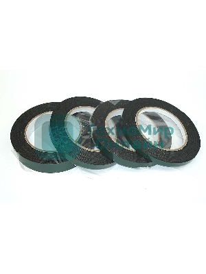 Скотч 3M 57776 двусторонний черный вспененный с зеленой защитной лентой толщина 1мм, ширина 30мм 5м