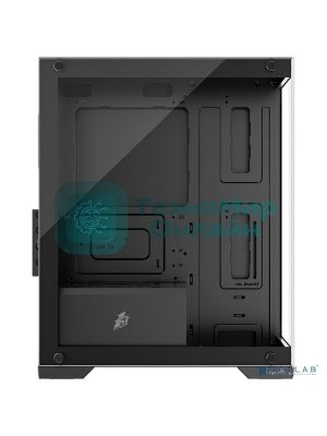 Компьютерный корпус 1STPLAYER MIKU Mi2 черный mATX 3x120мм LED fans Mi2-BK-3F1