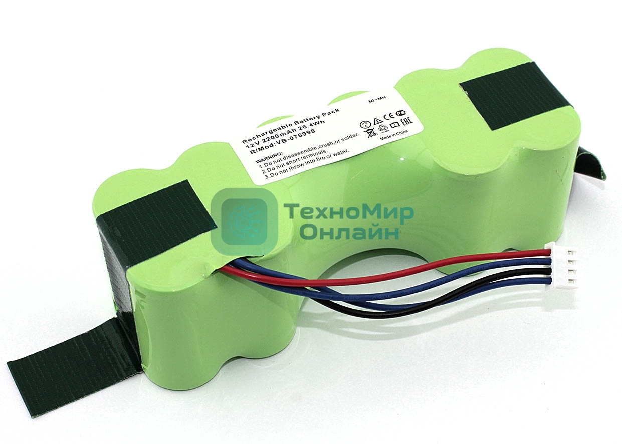 Аккумулятор для Ecovacs Deebot DE55, DM88, DG710 12V 2200mAh Ni-Mh