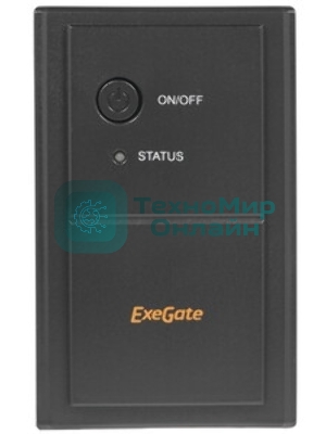 Источник бесперебойного питания ExeGate Power NB-600.LED.AVR.4C13 (600VA/360W, LED, AVR, 4*C13, батарея 12V 7.2Ah, Black)