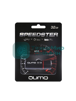 Флешка USB 3.0 QUMO 32Gb, Speedster черный