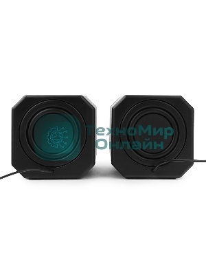 Акустическая система 2.0 Gembird SPK-405, пассив. излучатели, черный, 5 Вт, рег. громкости USB-питание
