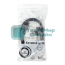 Кабель питания для ноутбуков Cablexpert PC-186-ML12-1M, 1м, Schuko- C5, 10А, пакет