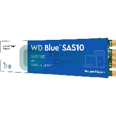 Накопитель SSD WD Blue SA510 WDS100T3B0B, 1Tb, SATA III, M.2 2280, R/W 560/520