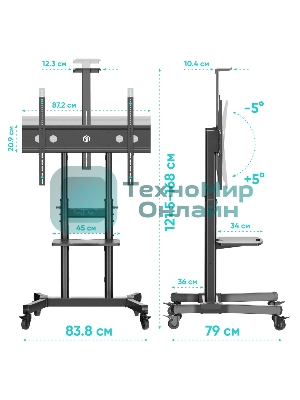 Стойка ONKRON TS1891 черный