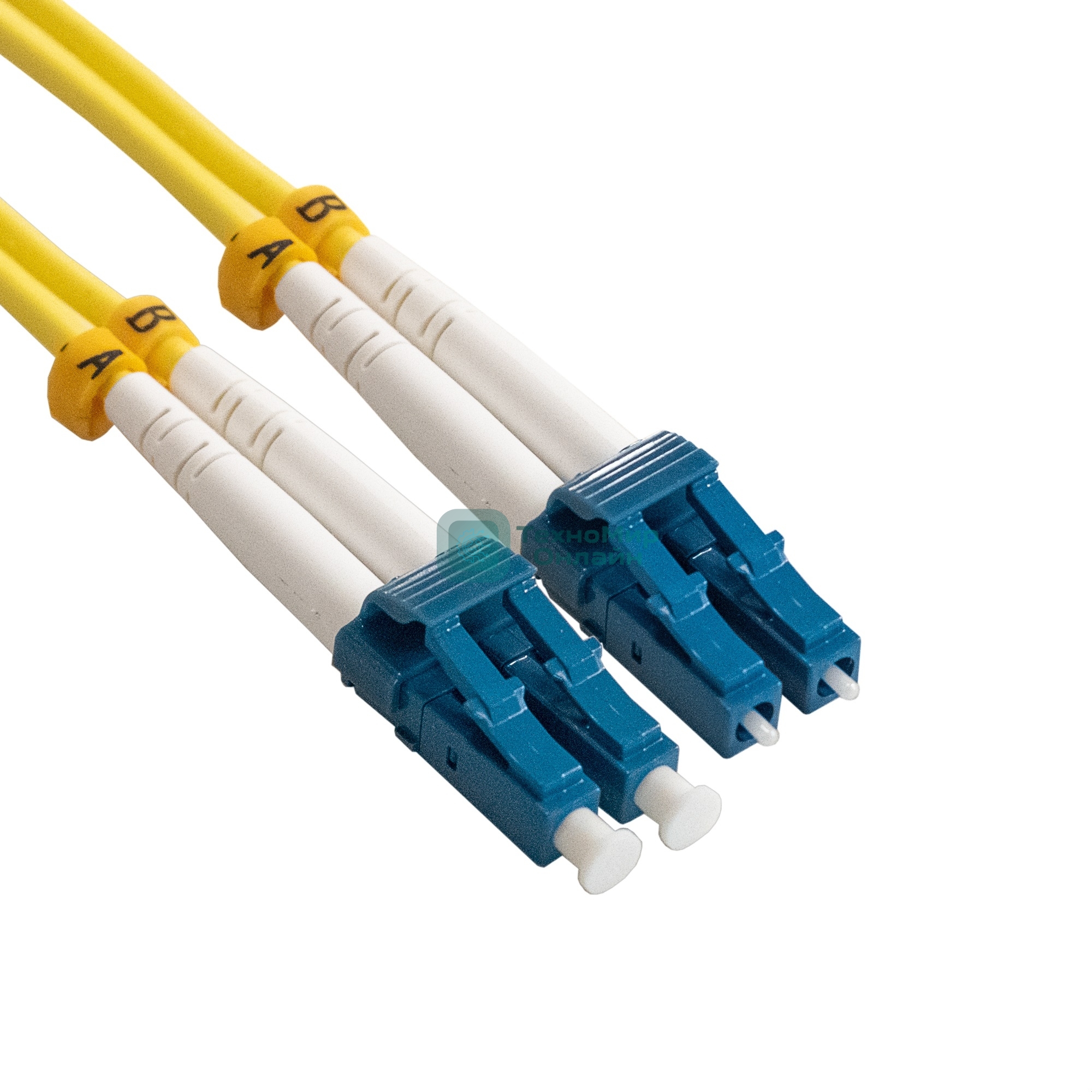 Патч-корд волоконно-оптический ExeGate FC-D-9-LC-LC-3M-LSZH (Шнур ВО SM 9/125 (OS2/G.652.D), LC/UPC-LC/UPC, Duplex, LSZH, 3м)