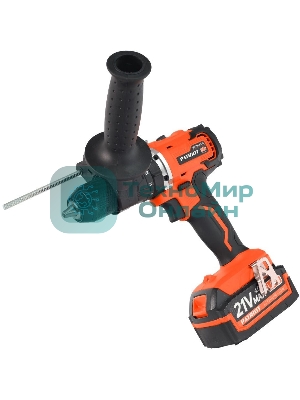 Дрель-шуруповерт Patriot BR 216UES-h, 21 В, 4 Ач, 60 Нм, бесщеточный