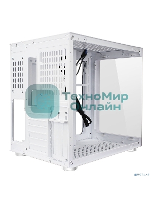 Компьютерный корпус Ginzzu V580 RGb подсветка, закаленное стекло 1хUSB 3.0,1хUSB 2.0, AU белый ATX