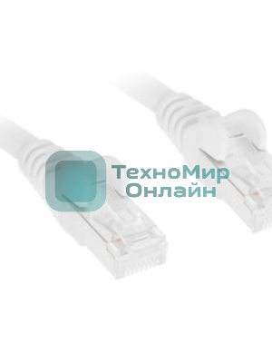 Патч-корд LANMASTER UTP LAN-PC45/U5E-1.0-WH вилка RJ-45-вилка RJ-45 cat.5е 1м белый LSZH (уп.:1шт)