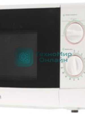 Микроволновая печь Mystery MMW-2012 белый, 20 л, 800 Вт, переключатели - поворотный механизм