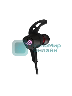 Гарнитура ASUS ROG Cetra II чёрный, проводная, USB-C, вставные, шумоподавление микрофона, регулятор громкости, чехол в комплекте