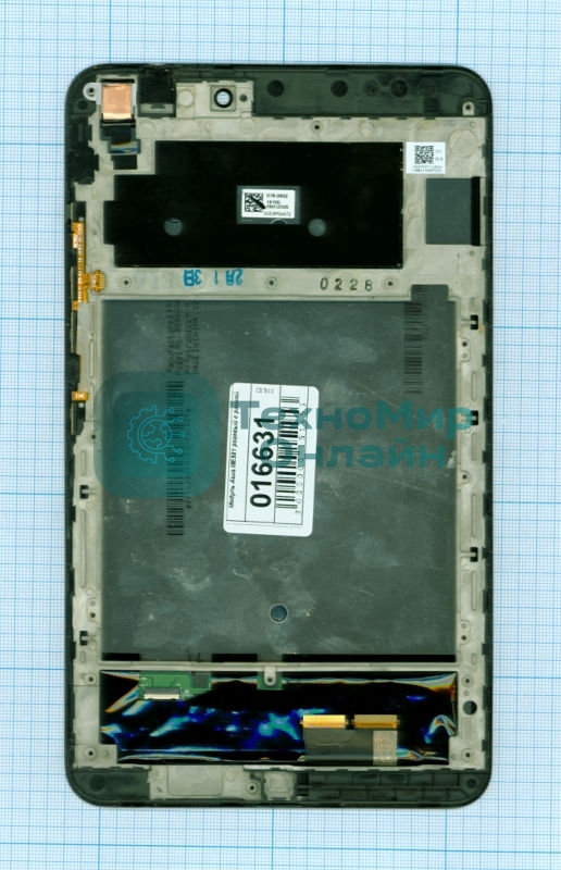 Модуль (матрица + тачскрин) для Asus MeMO Pad 8 ME581 розовый с рамкой