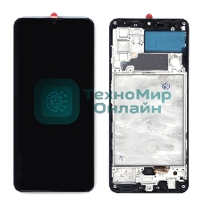 Дисплей для Samsung Galaxy A32 SM-A325F в сборе с тачскрином и рамкой (OLED) черный
